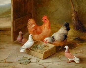 unknow artist Cocks 107 China oil painting art